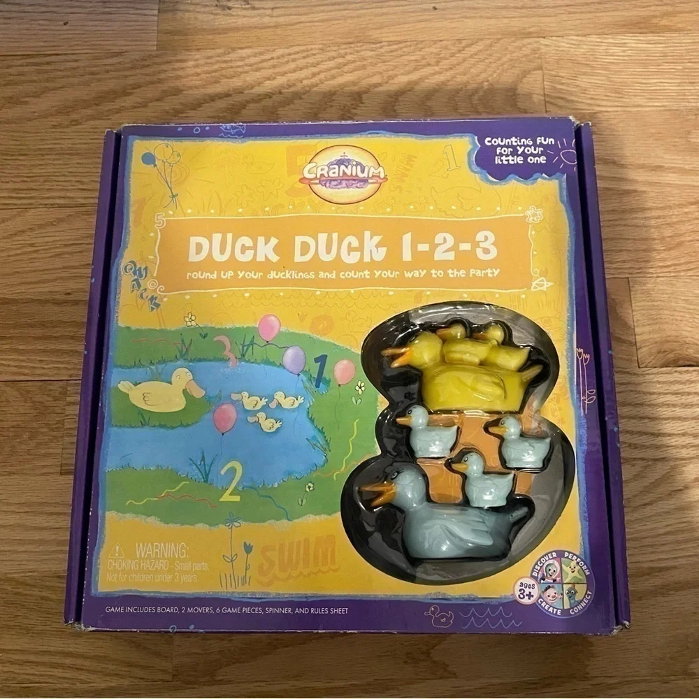 Cranium Duck Duck 1-2-3 Counting Board Game Preschool Learning